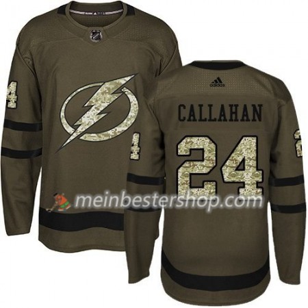 Tampa Bay Lightning Ryan Callahan 24 Adidas 2017-2018 Camo Grün Trikot Authentic - Herren